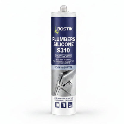 Bostik 30633804 Plumbers Roof & Gutter Silicone S310 Transluscent - South East Clearance Centre