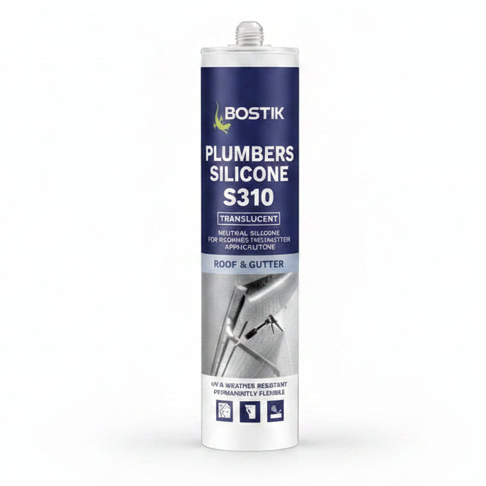 Bostik 30633804 Plumbers Roof & Gutter Silicone S310 Transluscent - South East Clearance Centre