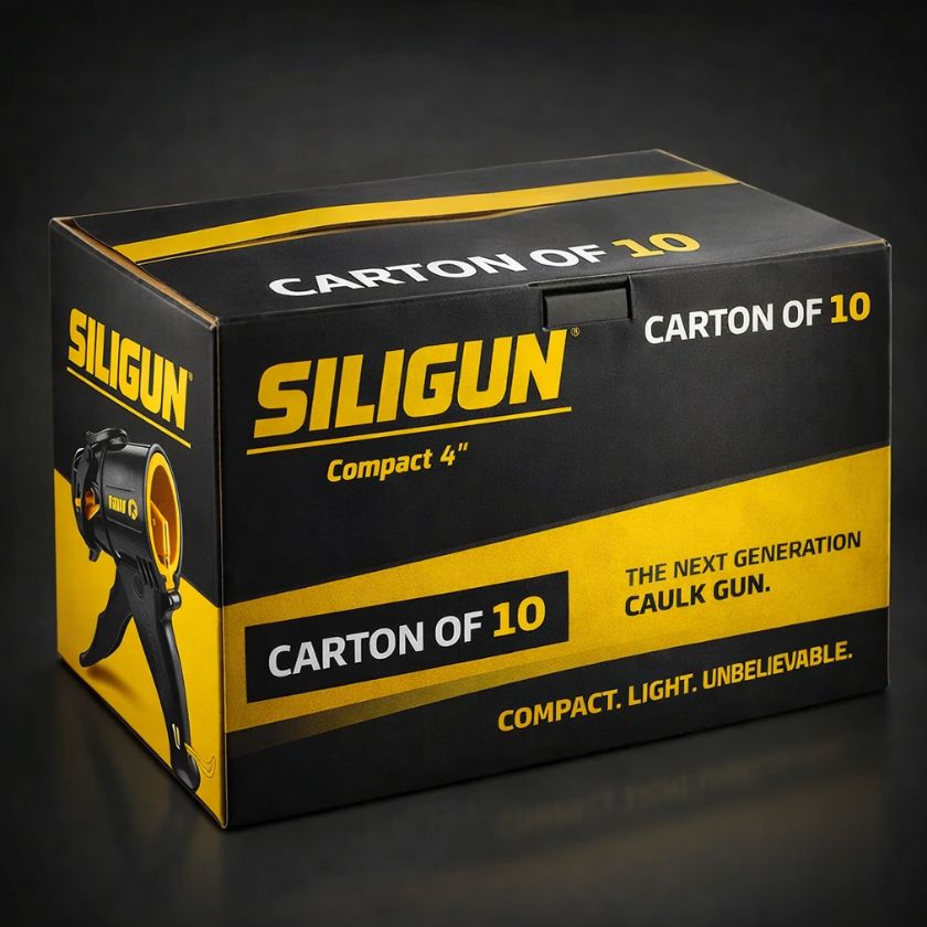 (10 Pack) SILIGUN 4inch Compact Dripless Silicone Caulking Gun URS001 - South East Clearance Centre