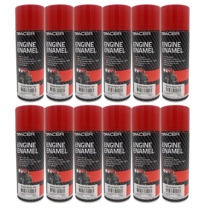 Pacer Engine Enamel EEHRR300, Holden Rocket Red (12 Cans) - South East Clearance Centre