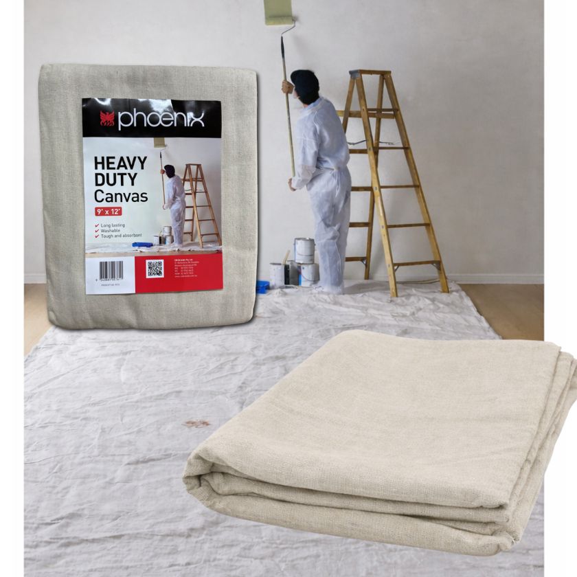 PHOENIX HD CANVAS DROP SHEET - 9' X 12' (2.7M X 3.65M) - South East Clearance Centre