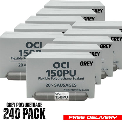 ADMIL  OCI 150PU FLEXIBLE POLYURETHANE SEALANT - GREY 600ML (Box of 20) - South East Clearance Centre