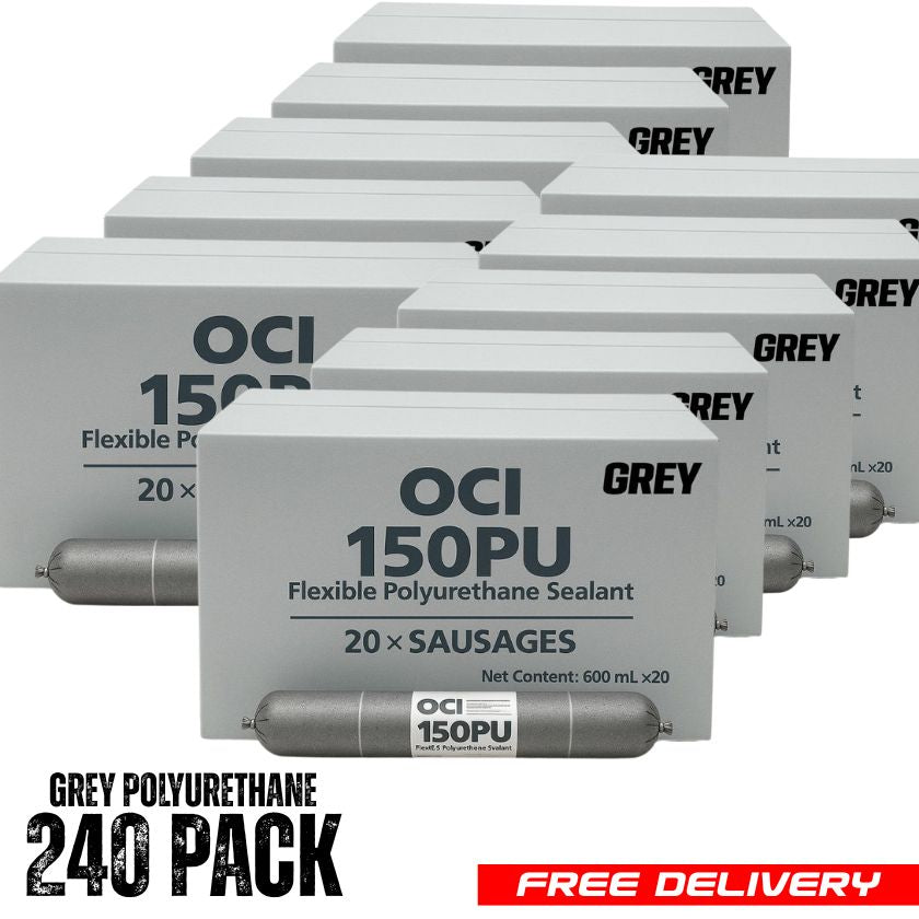 ADMIL  OCI 150PU FLEXIBLE POLYURETHANE SEALANT - GREY 600ML (Box of 20) - South East Clearance Centre