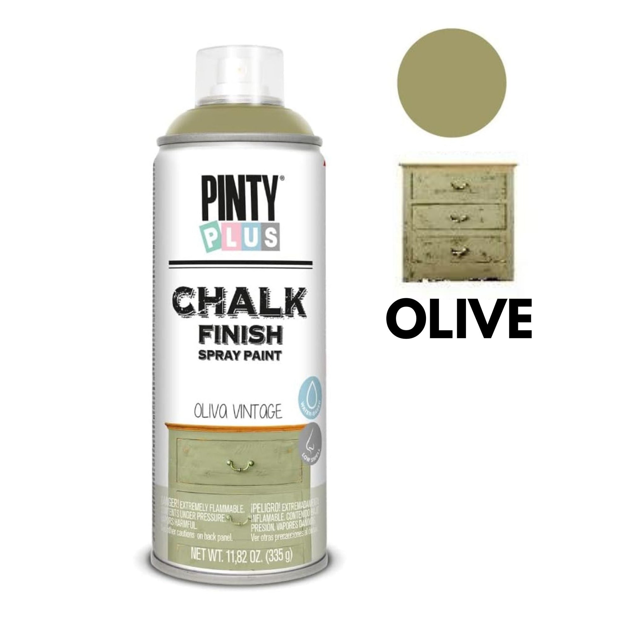 Olive Chalk Finish Spray Paint Pintyplus | 6 Cans - South East Clearance Centre