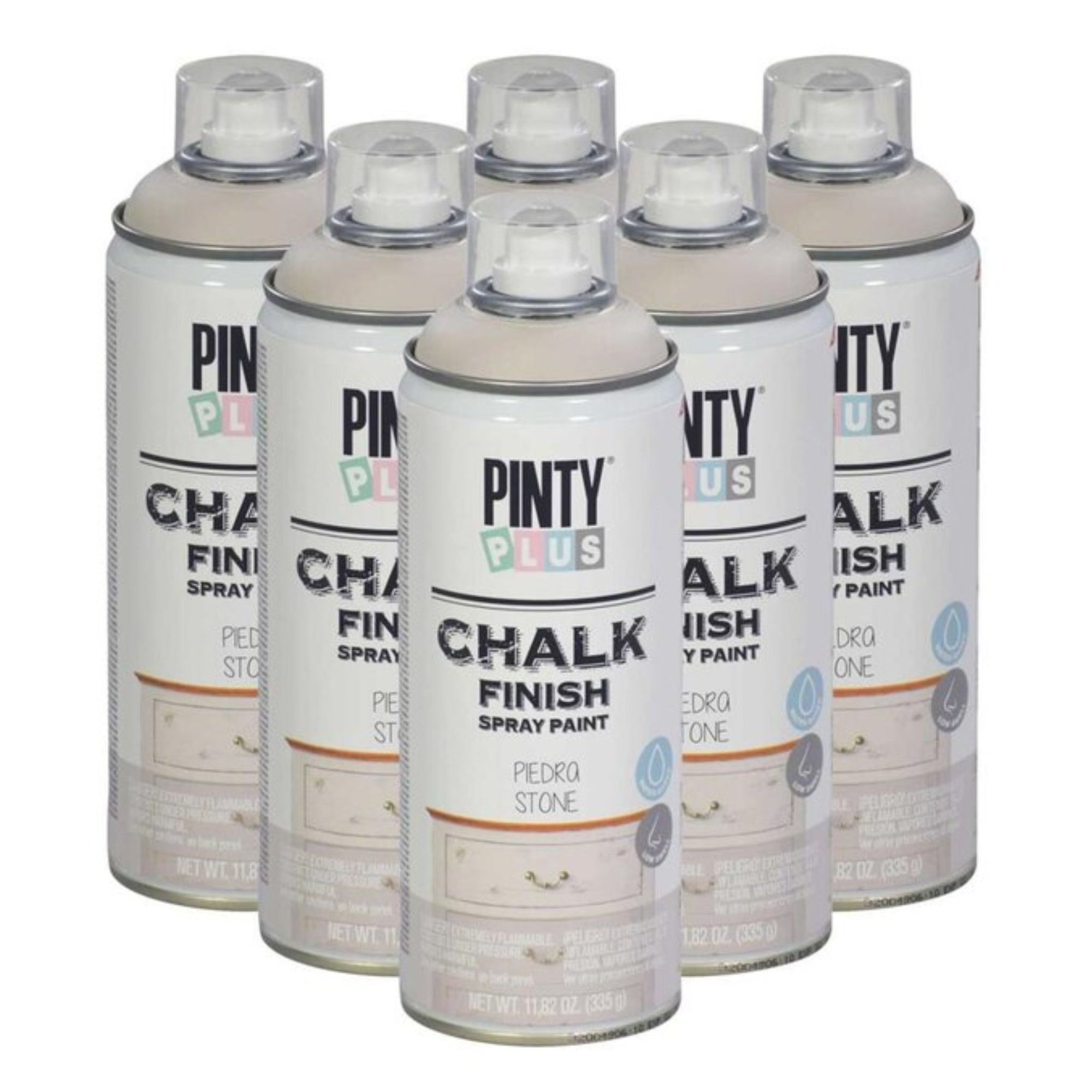 Stone Chalk Finish Spray Paint Pintyplus | 6 Cans - South East Clearance Centre