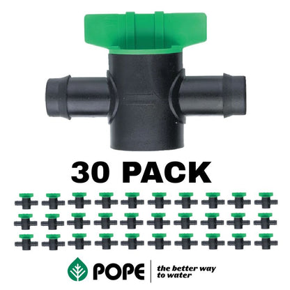 Pope 19mm Poly Inline Barbed Tap - Pack of 30
