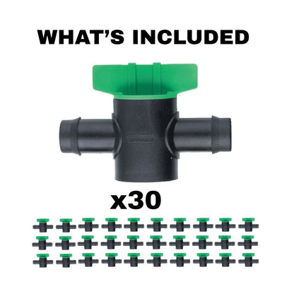 Pope 19mm Poly Inline Barbed Tap - Pack of 30