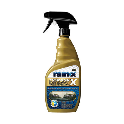 (6 Pack) Rain-X Pro Cerami-X Glass Cleaner and Water Repellent 473mL