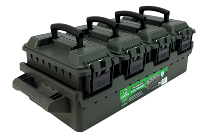 Ridgetek 4-Box .30Cal Ammo Crate OD Green Inc Padlock