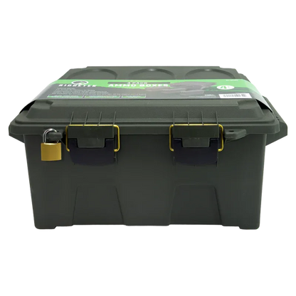 Ridgetek Rl10134 4pc Ammo Box And Large Crate Set In Od Green With Padlock