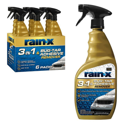 (6 Pack) Rain-X Pro 620213 3-in-1 Bug, Tar and Adhesive Remover, 473ml
