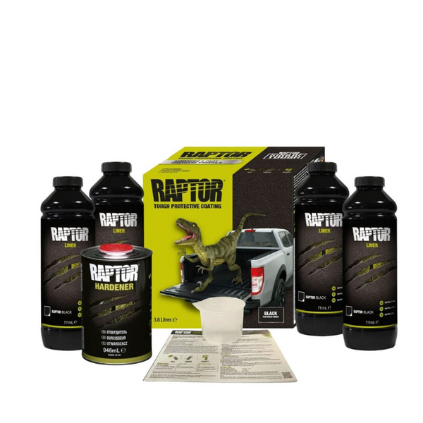 Raptor Tough Protective Coating 4 Bottle Kit - Black - RLB/S4