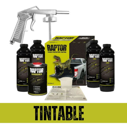 Raptor Liner Protective Coating Kit Kit 3.8L with Spray Gun - RLT/S4G (TINTABLE) - South East Clearance Centre