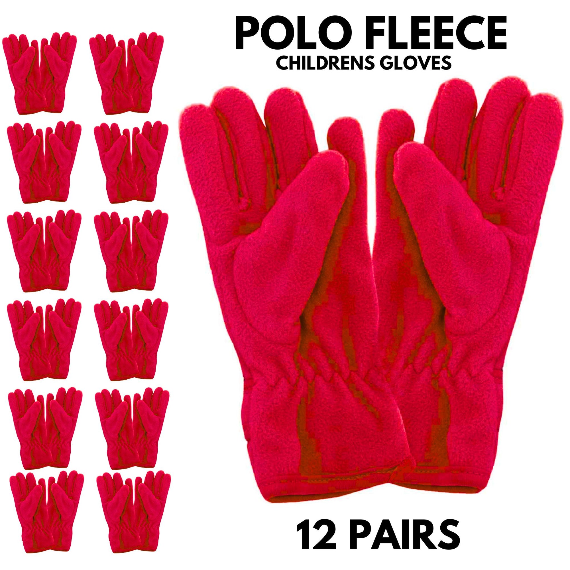 Sweda Polo Fleece Childrens Gloves (12 Pairs) - South East Clearance Centre