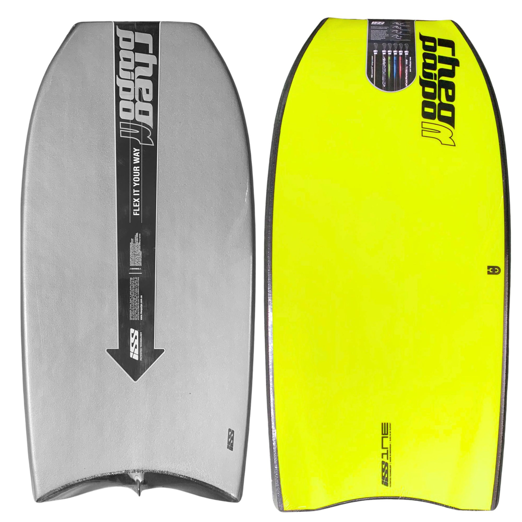 RheoPaipo ISS Body Board | YELLOW/GREY | D CORE | 1NE | 41" - South East Clearance Centre