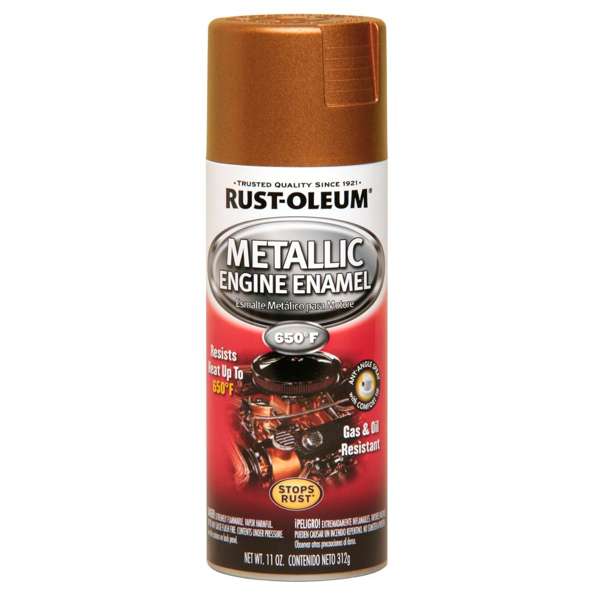 Rust-Oleum Automotive 257388 Engine Metallic Spray, Metallic Copper - South East Clearance Centre