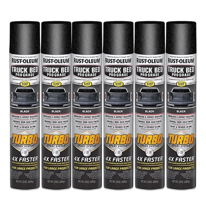 6 Pack - AUTOMOTIVE Rust-Oleum Truck Bed Pro Grade with Turbo Spray System 340455 - South East Clearance Centre