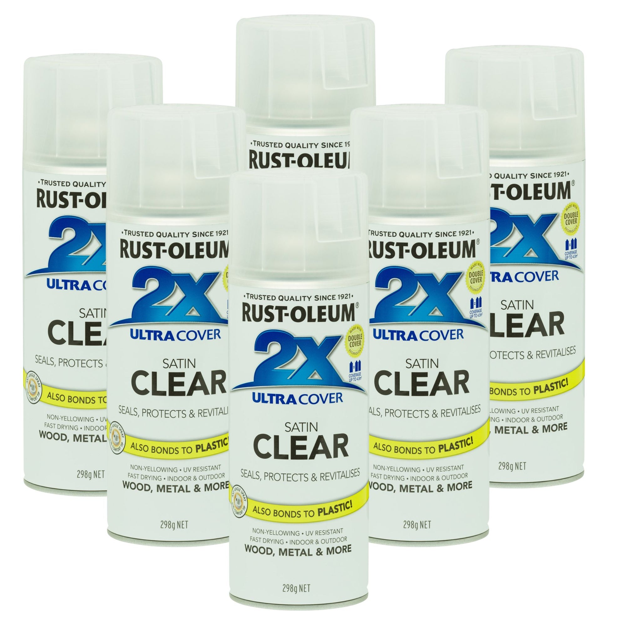 Rust-Oleum 2x Ultracover | Satin Clear (6 Cans) - South East Clearance Centre