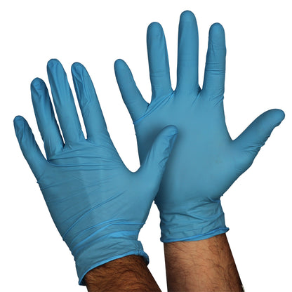 Sabco Blue Nitrile Disposable Gloves - Medium - South East Clearance Centre