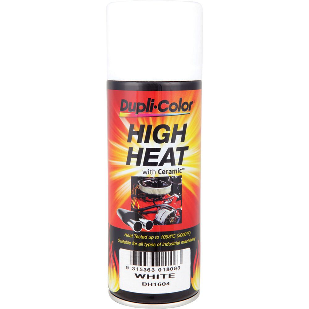 Dupli-Color DH1604  High Heat Aerosol Paint, White - 340g - South East Clearance Centre