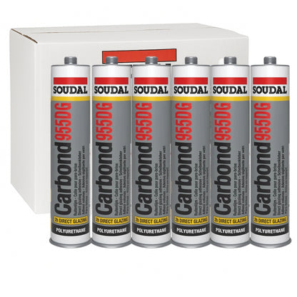SOUDAL 105894 Carbond 955 DG Polyurethane Windscreen Adhesive Sealant 310ml Black - South East Clearance Centre