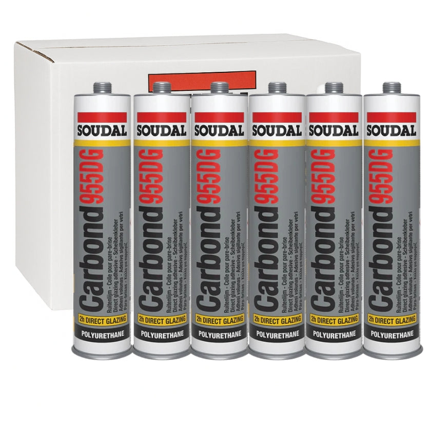 SOUDAL 105894 Carbond 955 DG Polyurethane Windscreen Adhesive Sealant 310ml Black