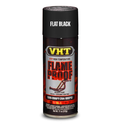 6 x VHT Flame Proof High Heat Coating Header And Exhaust Spray Paint Black SP102 - South East Clearance Centre