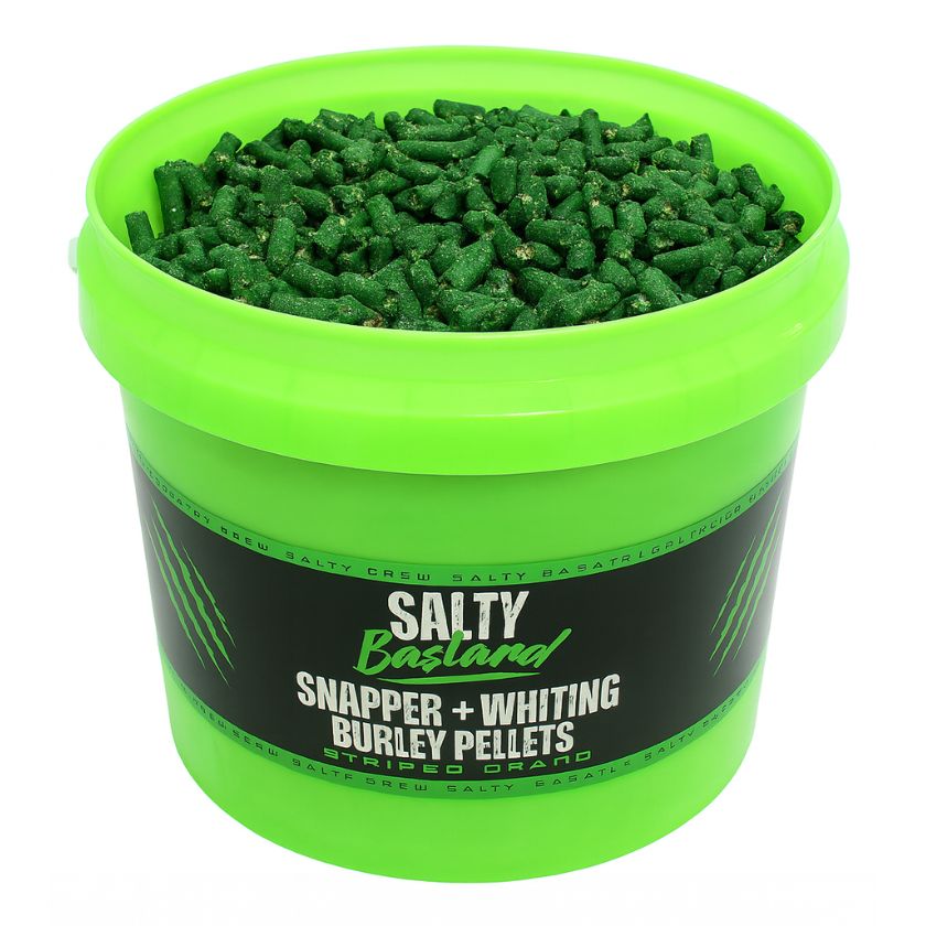 Salty Bastard Snapper + Whiting Burley Pellets – Bastard Blend -6kg (10L Bucket)