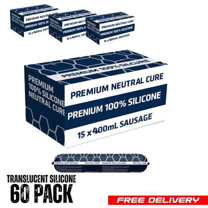 ADMIL SUPASIL 110 - Roof & Gutter 100% Silicone 400g sausage (TRANSLUCENT) - Box of 15