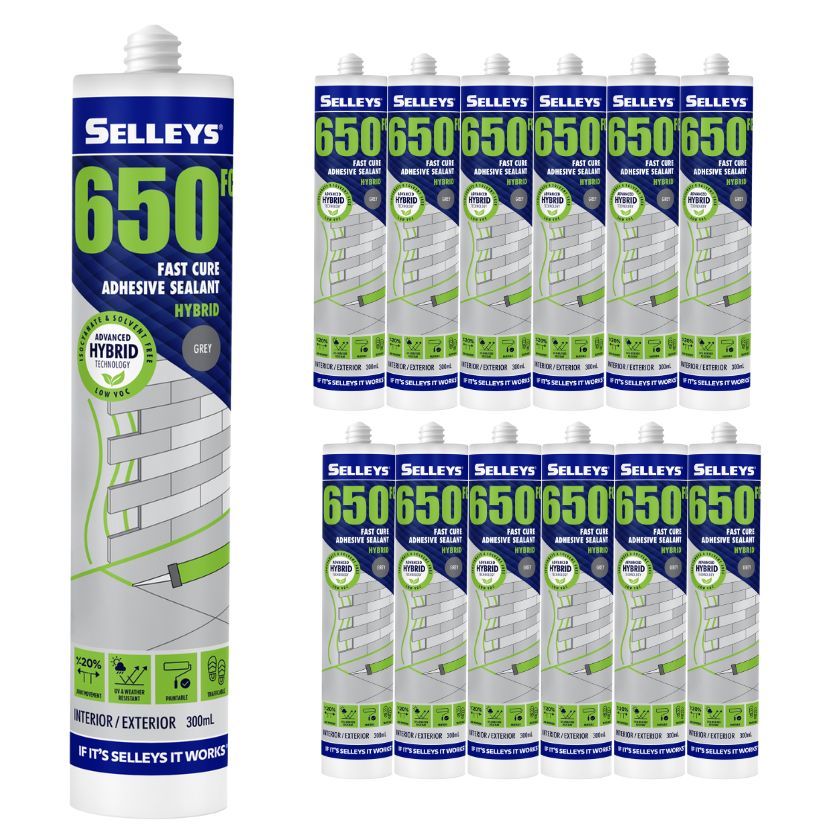 (Box of 12) Selleys 300ml 630 Low Modulus Flexible Sealant - GREY