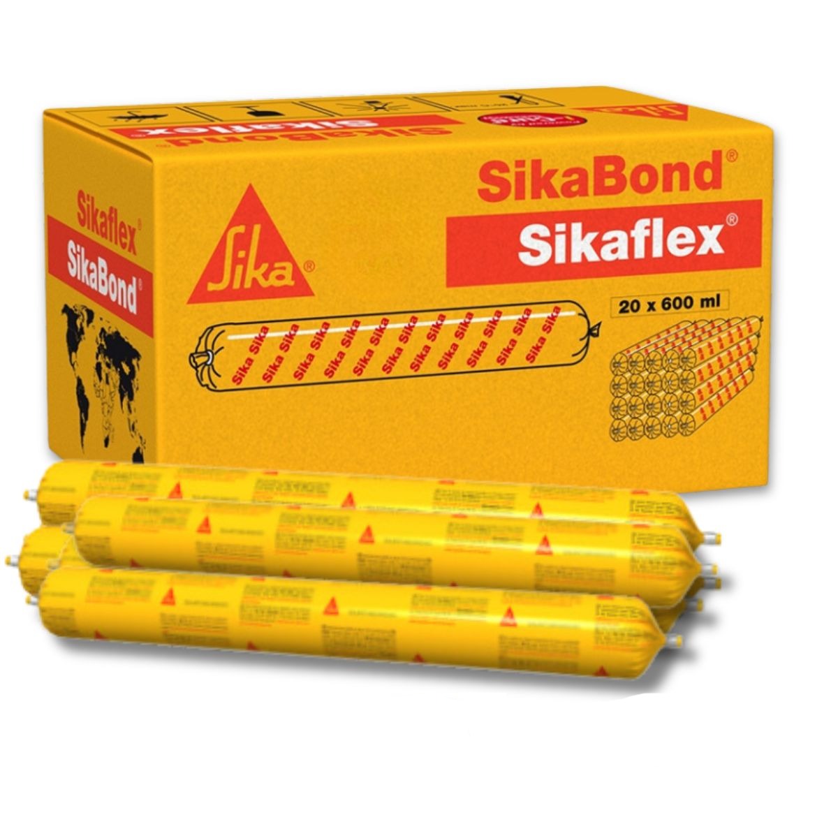 Sika 520427 600ml Sikaflex Pro Pale Brown Polyurethane Joint Sealant | 20 SAUSAGES - South East Clearance Centre