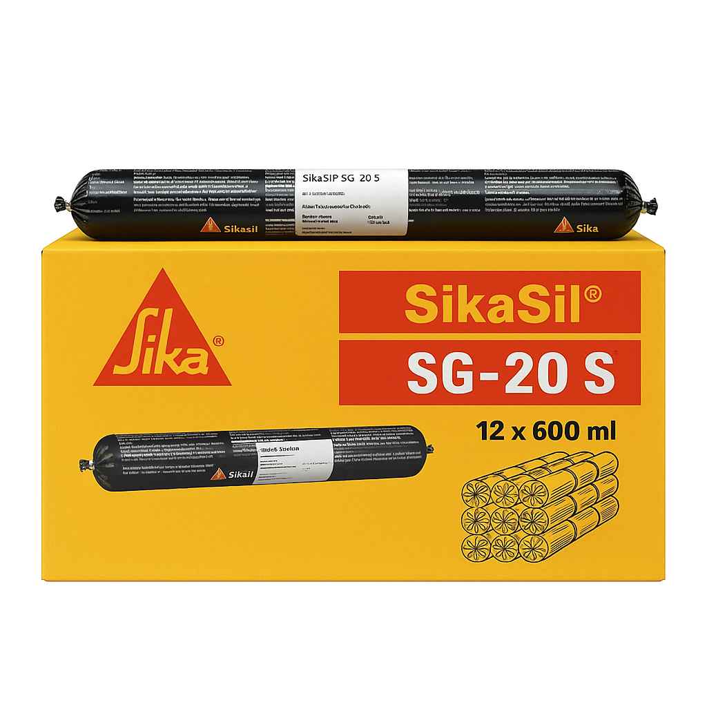 Sika 107627 600ml Sikasil SG20 Glazing Adhesive - Black - South East Clearance Centre