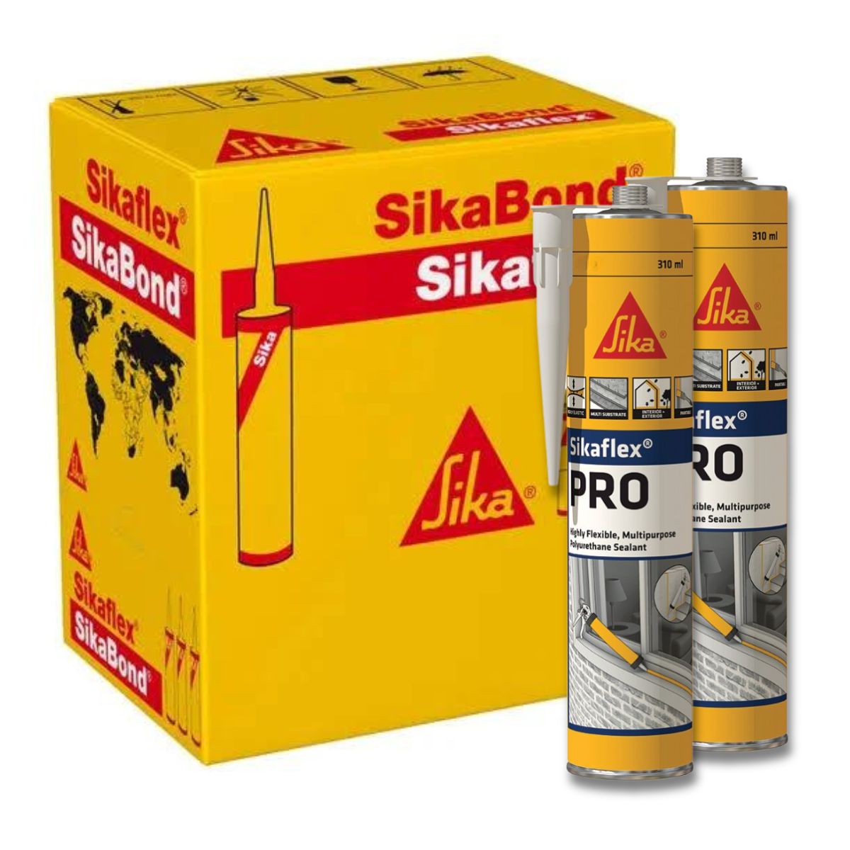 Sikaflex 520428 Pro Japan Beige 310ml (12 Cartridges) - South East Clearance Centre