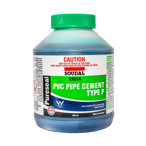 Soudal Pureseal PVC Pipe Cement Type P | GREEN - South East Clearance Centre