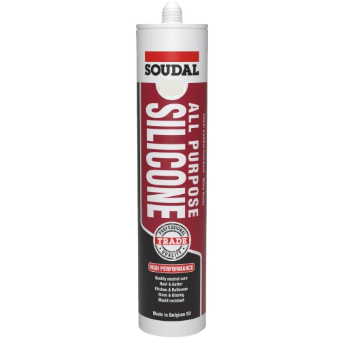 Soudal 121660 Trade All Purpose Silicone Kitchen Roof Glass Colorbond Aluminium Citi 300ml - South East Clearance Centre