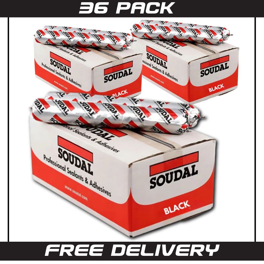 Soudal Soudaflex 20LM Polyurethane Sealant – BLACK– 600ml (Model 127291) - South East Clearance Centre
