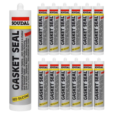 Soudal Gasket Seal - Red (Up to 285°C) 310ml 103460