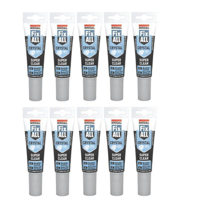 Soudal 131080 Fix All Crystal 125ml (Box of 10) - South East Clearance Centre