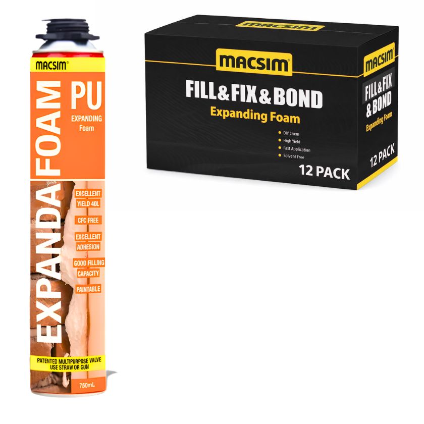Macsim Fill and Fix with Bond Expanding Foam Filling - 750 ml - South East Clearance Centre