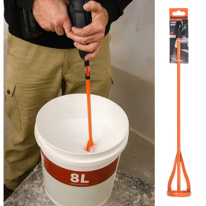 Supercraft House Paint Mixer 60x400mm Drill Attachment - South East Clearance Centre