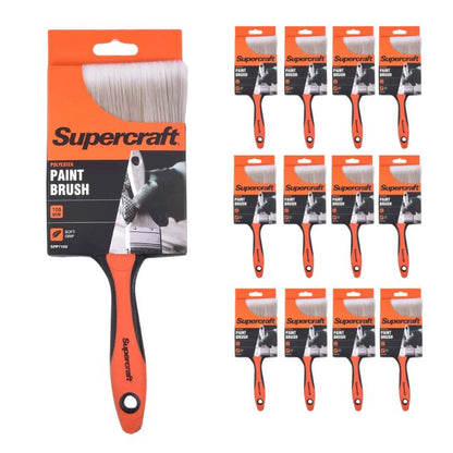 Supercraft SPP7100 Paint Brush Soft Grip 100mm (Box of 12) - South East Clearance Centre