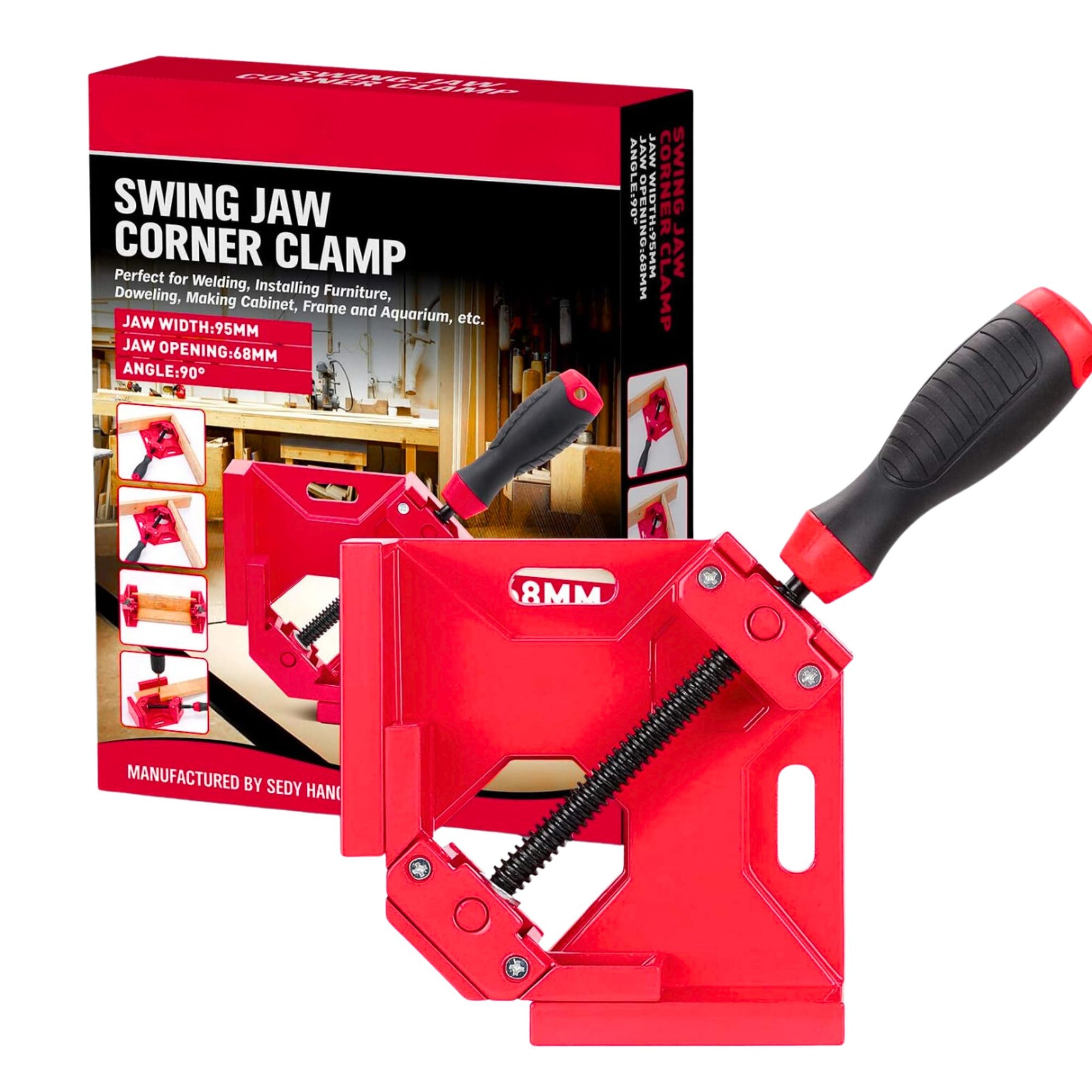 90° Right Angle Corner Clamp for Carpentry , Welding, Wood-working, Engineering, Photo Framing - South East Clearance Centre