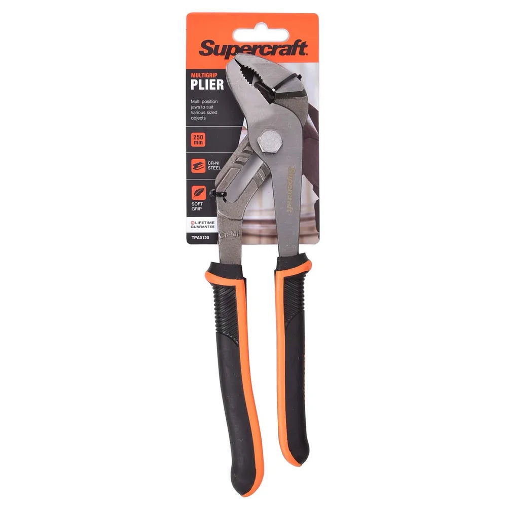 Supercraft Plier Multigrip 250mm - South East Clearance Centre