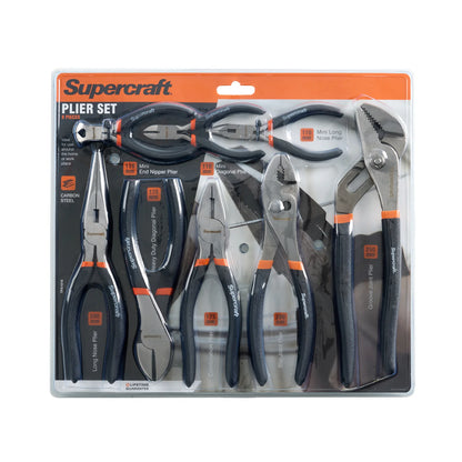 Supercraft Carbon Steel 8-Piece Plier Set TPA1010