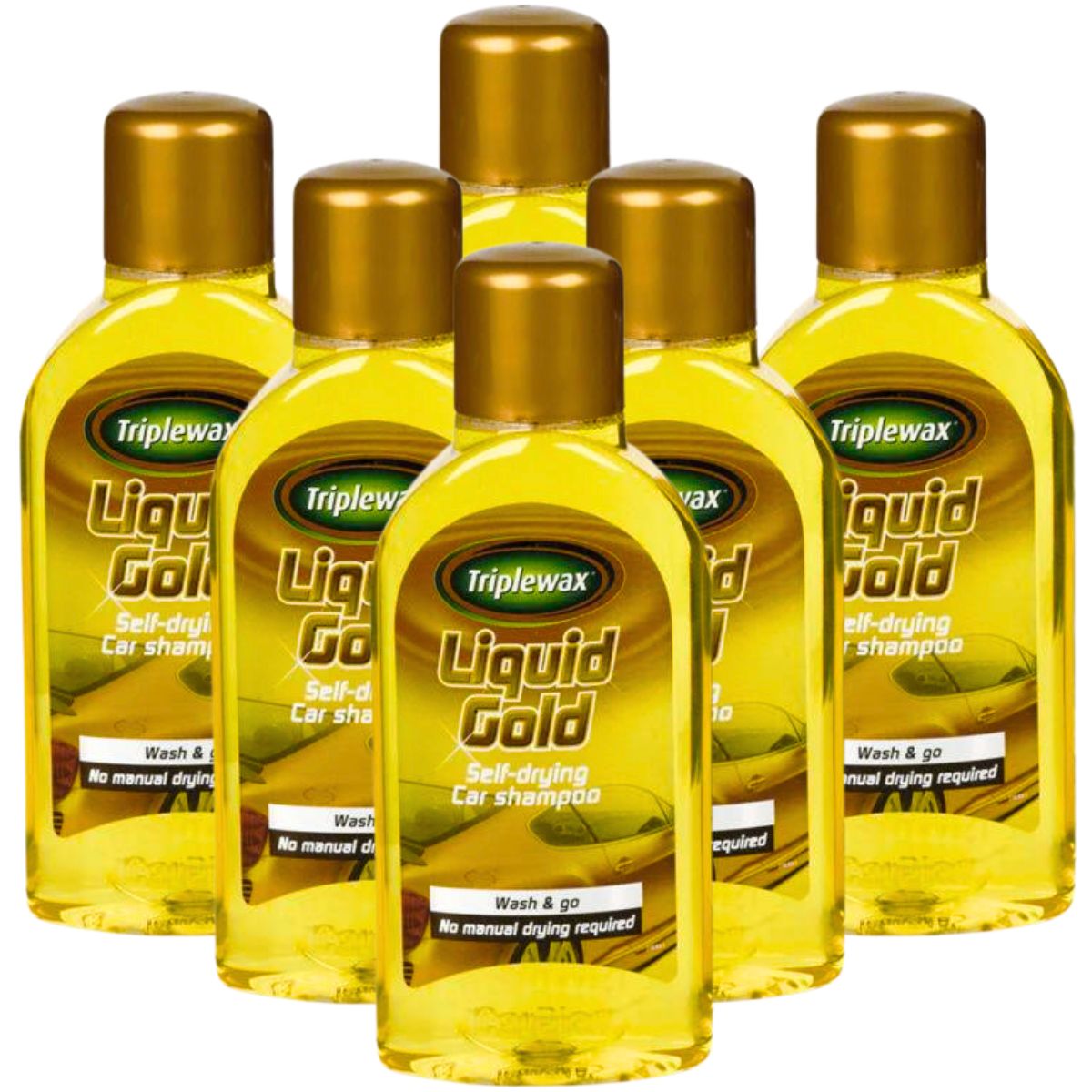 (6 Pack) Triplewax Liquid Gold Self Drying Shampoo - 500ml - South East Clearance Centre