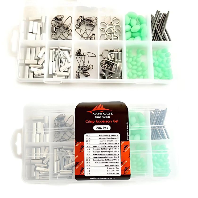 Game Fishing Crimp Accessory Assortment Kit - 206 piece - South East Clearance Centre