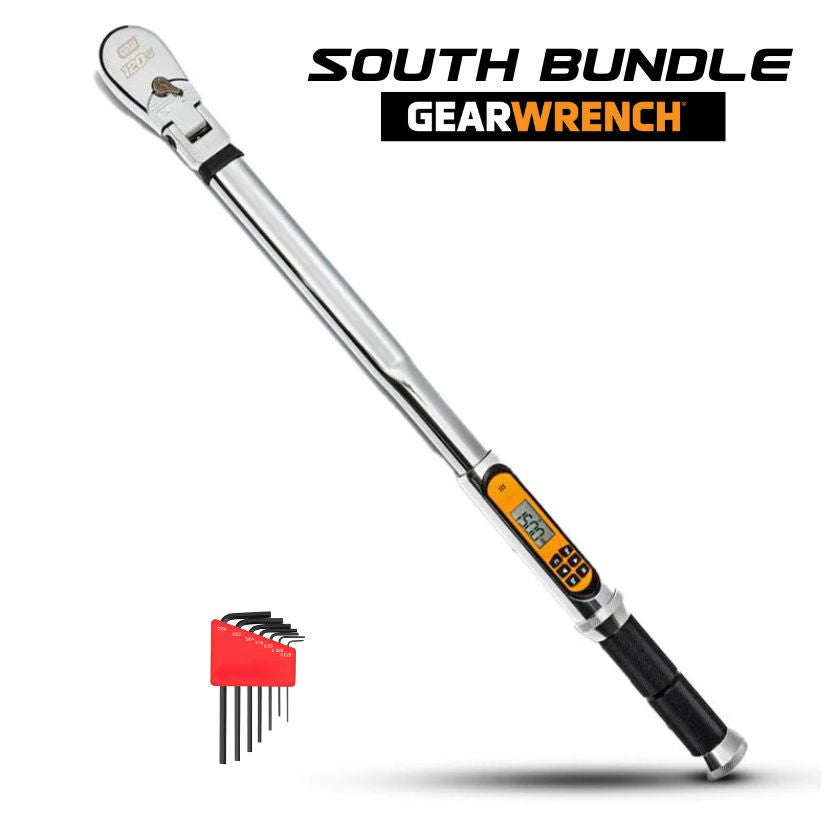 GEARWRENCH 85196STH 1/2" Drive 120XP™ Flex Head Electronic Torque Wrench With Angle with Mini Allen Key Set