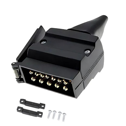 12 Pin Flat Trailer Plug Caravan Adapter Socket Connector - South East Clearance Centre