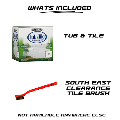 Rust-Oleum 385812 Tub & Tile Refreshing Solutions South Bundle- Gloss White - South East Clearance Centre