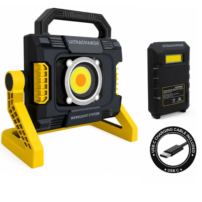 Ultracharge Interchangeable Powerbank Battery Worklight System - South East Clearance Centre